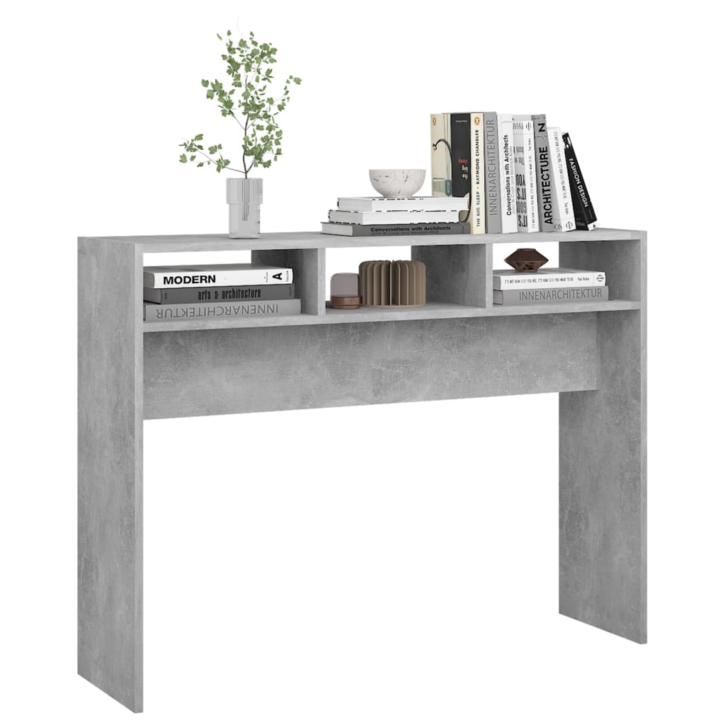 Concrete console table 105x30x80 cm Agglomerated