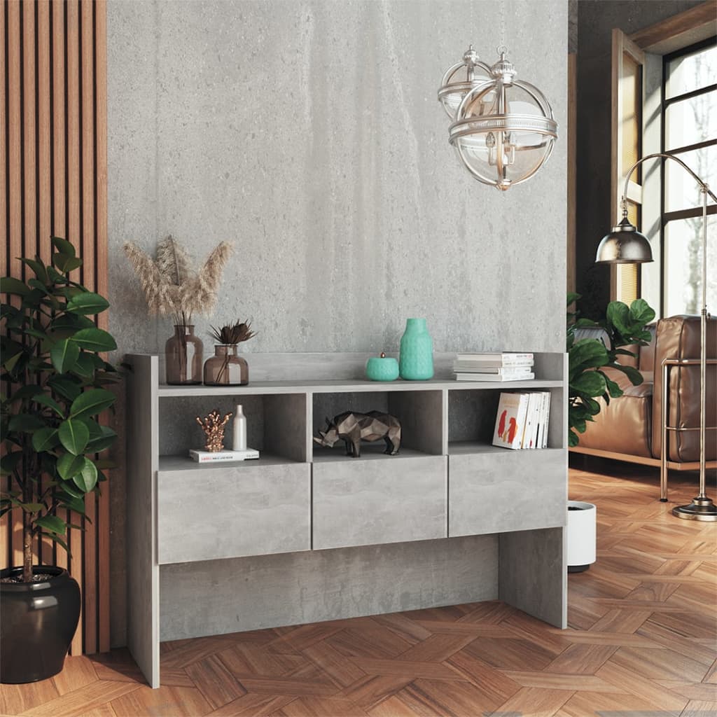 Concrete gray buffet 105x30x70 cm agglomerated