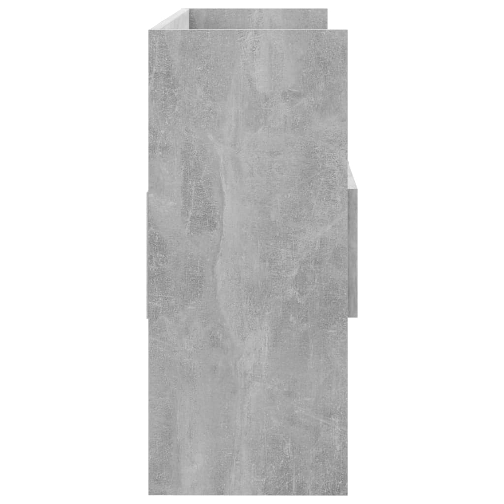 Concrete gray buffet 105x30x70 cm agglomerated