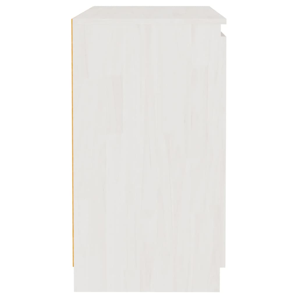 White side cabinet 60x36x65 cm Solid pine wood