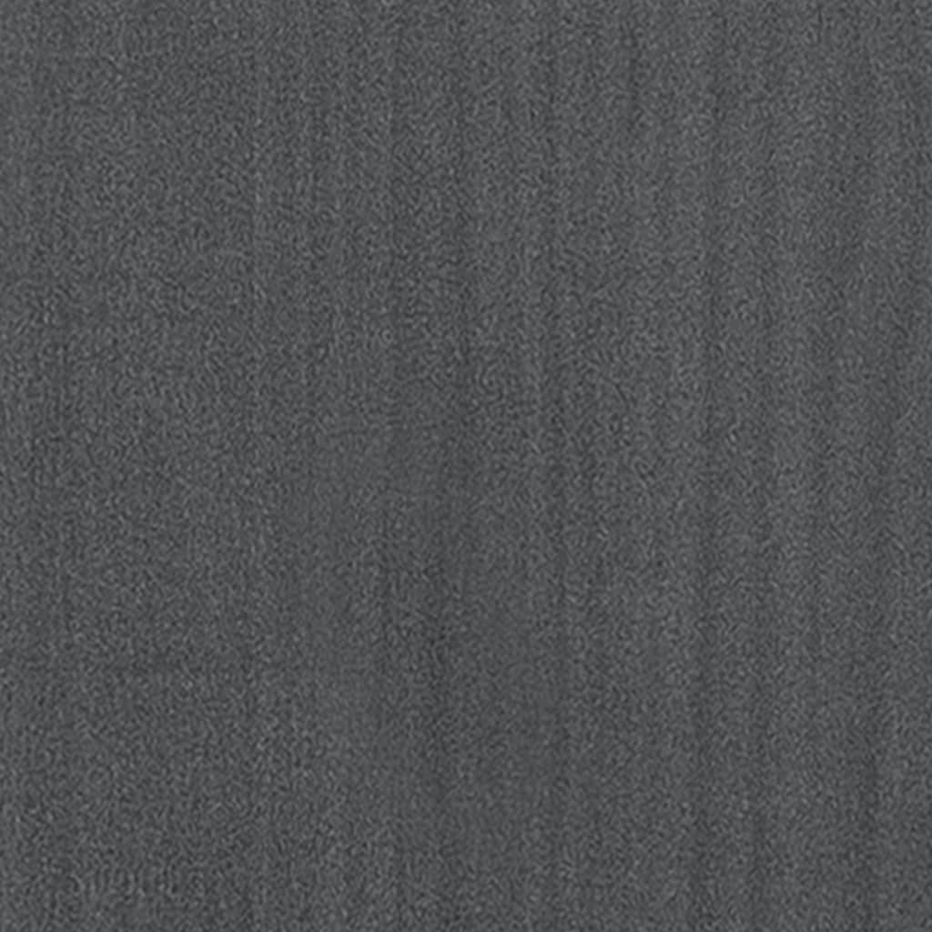 Armoire latérale gris 60x36x65 cm bois de pin massif