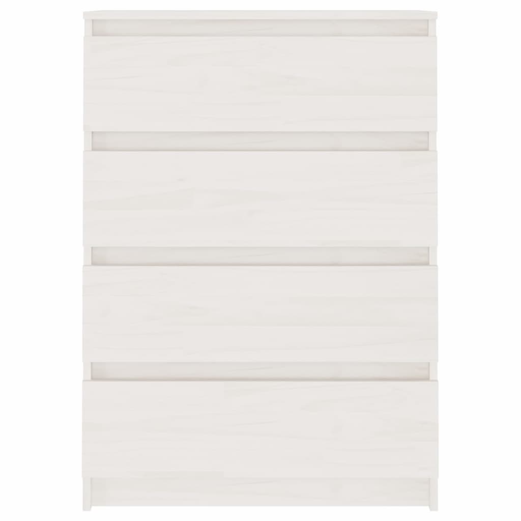 Armoire d'appoint Blanc 60x36x84 cm Bois de pin massif