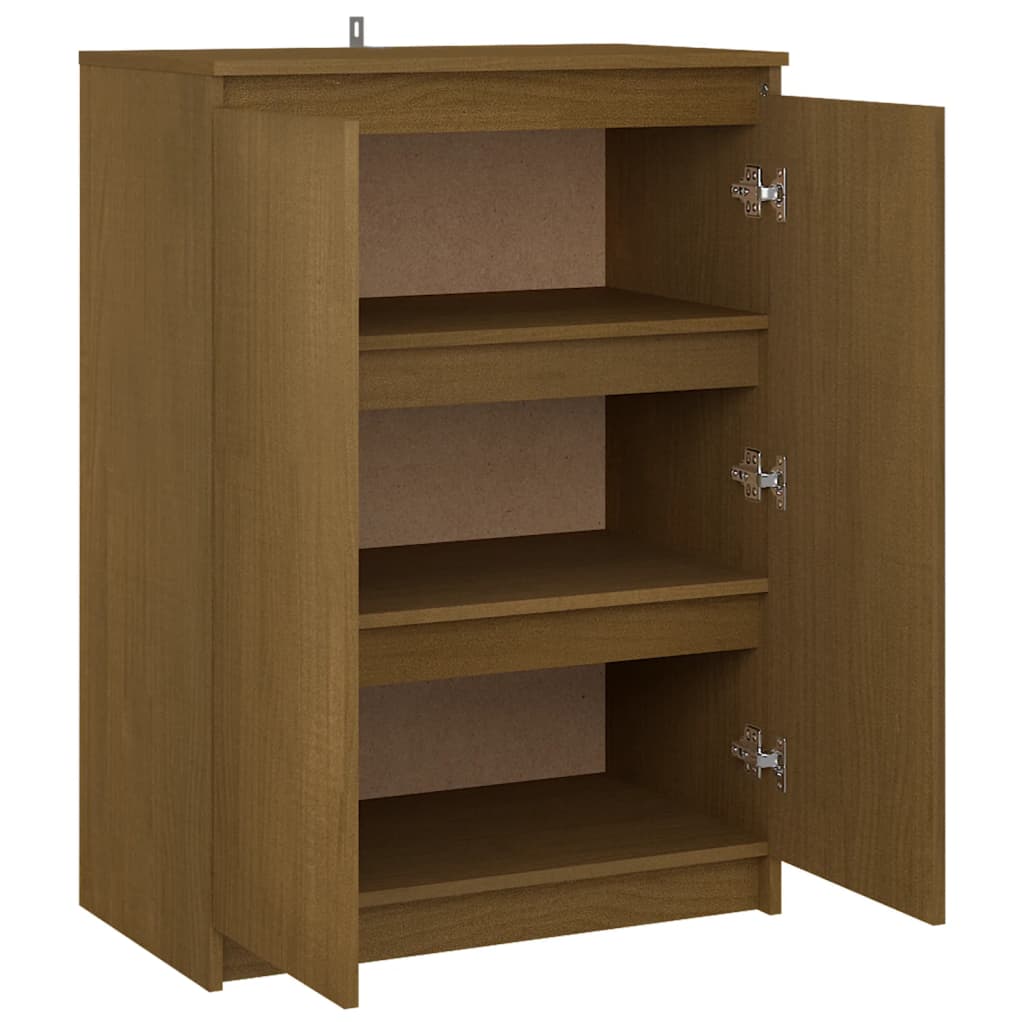 Buffet Marron miel 60x36x84 cm Bois de pin massif