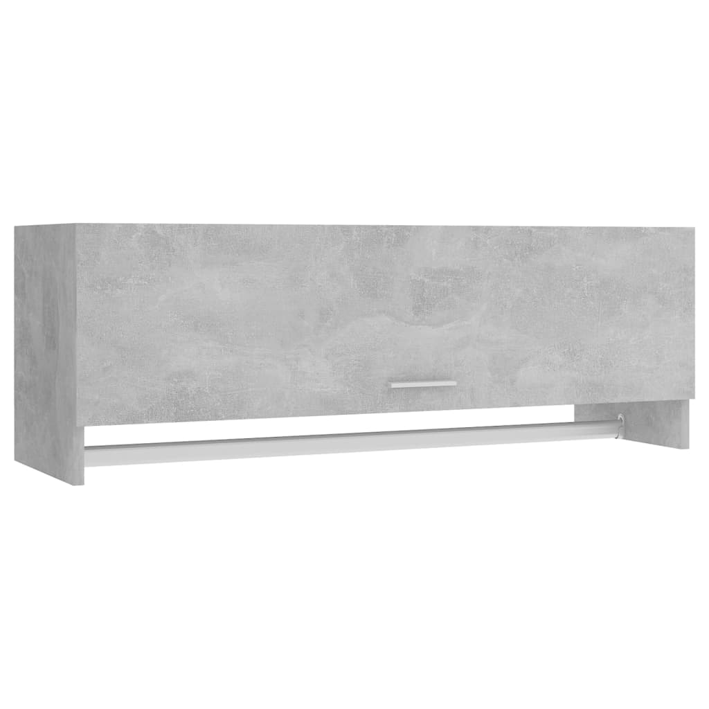 Gray concrete wardrobe 100x32.5x35 cm agglomerated