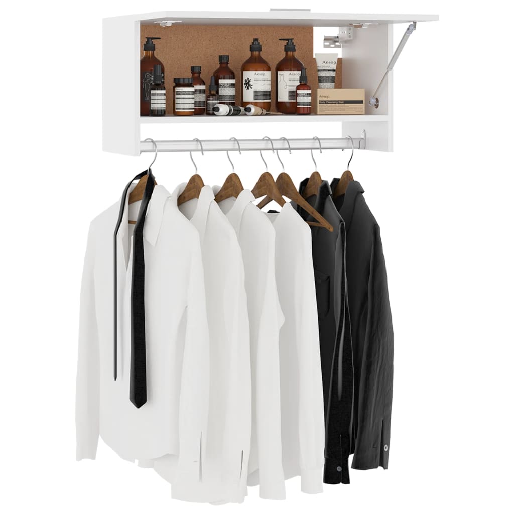 White wardrobe 70x32.5x35 cm agglomerated