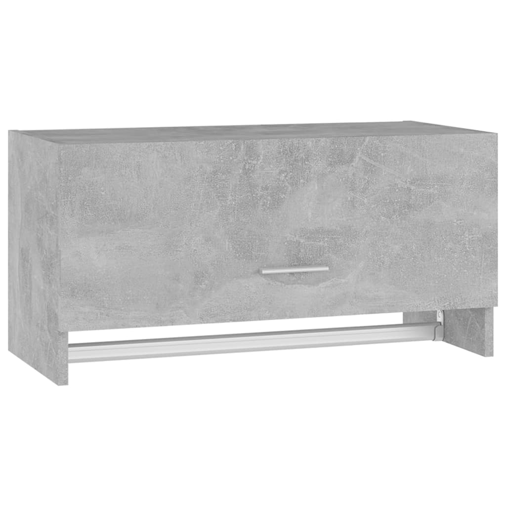 Concrete gray wardrobe 70x32.5x35 cm agglomerated