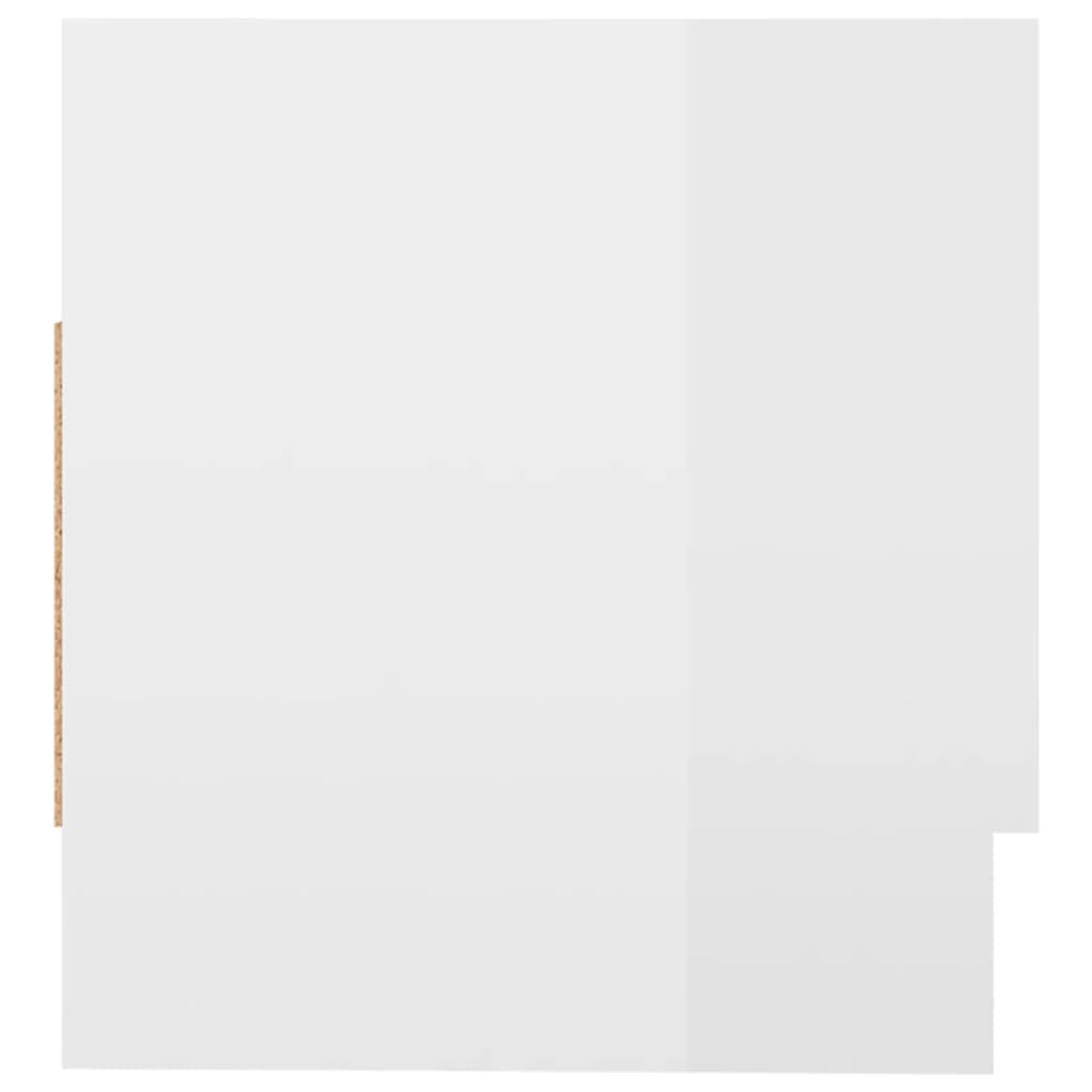 Glänzende weiße Garderobe 70x32.5x35 cm agglomeriert