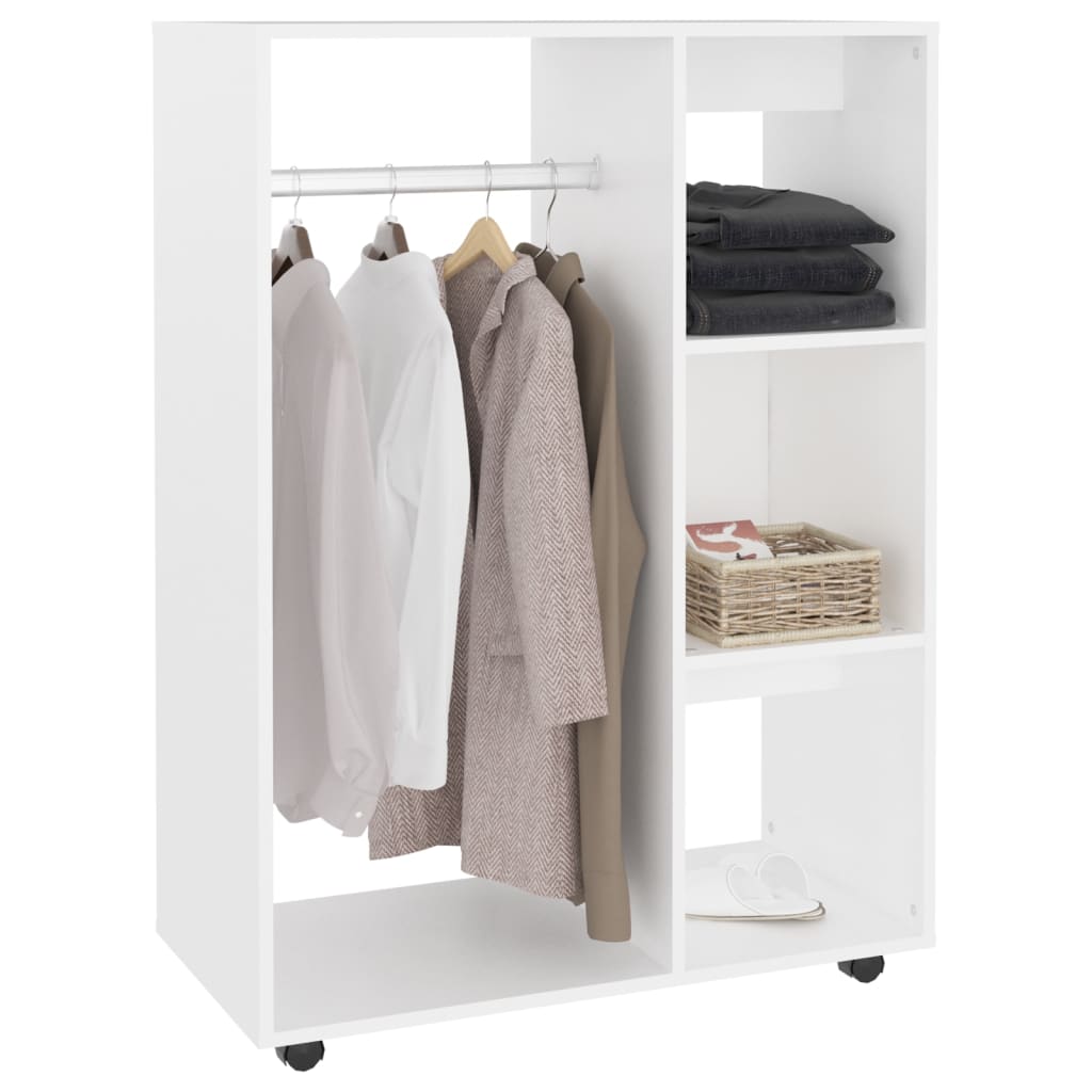 White wardrobe 80x40x110 cm agglomerated