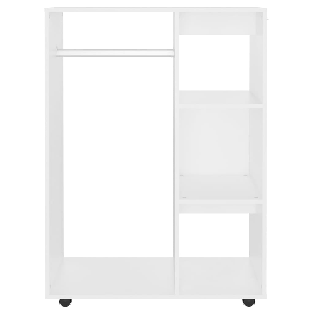 White wardrobe 80x40x110 cm agglomerated