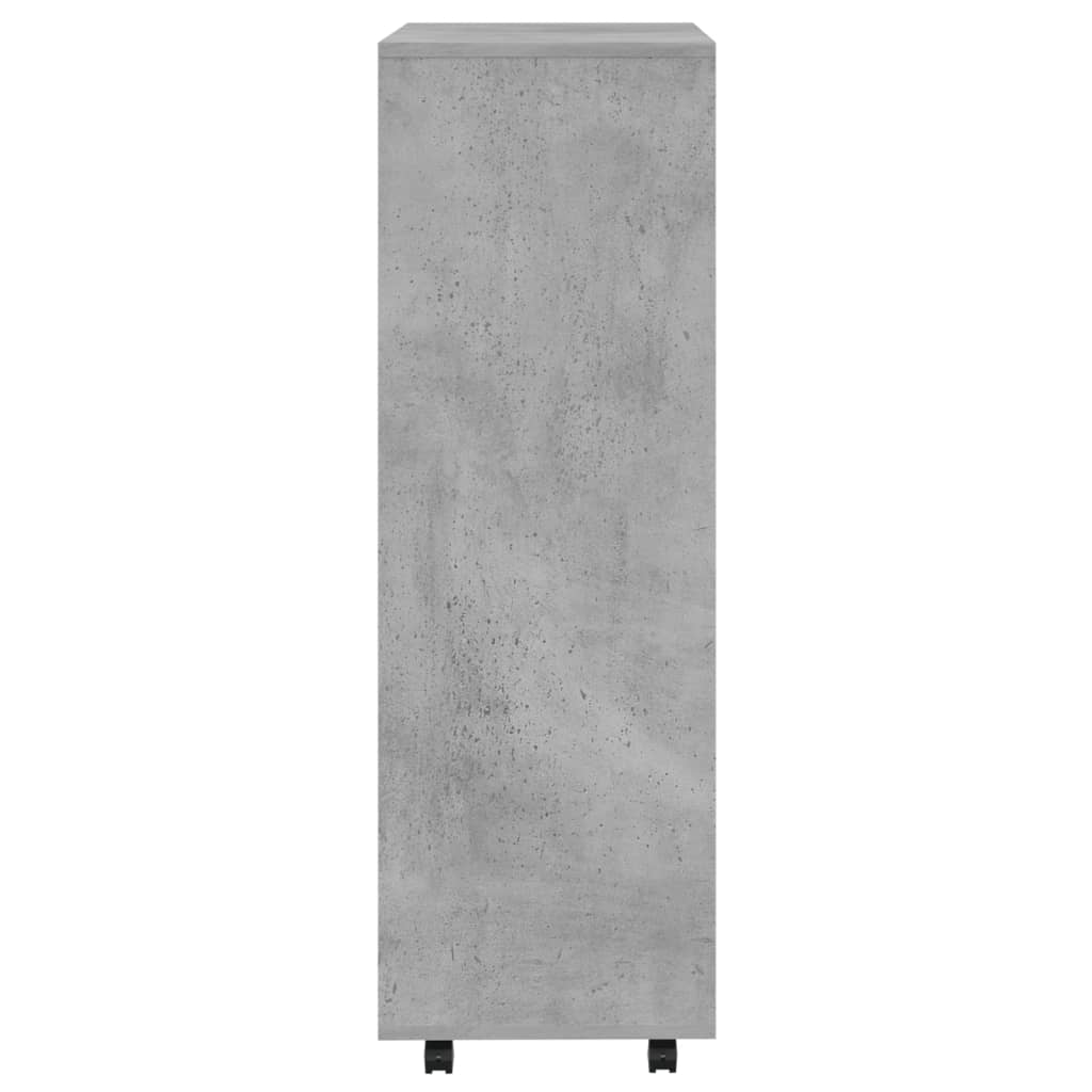 Guardaroba grigio in cemento 80x40x110 cm agglomerato