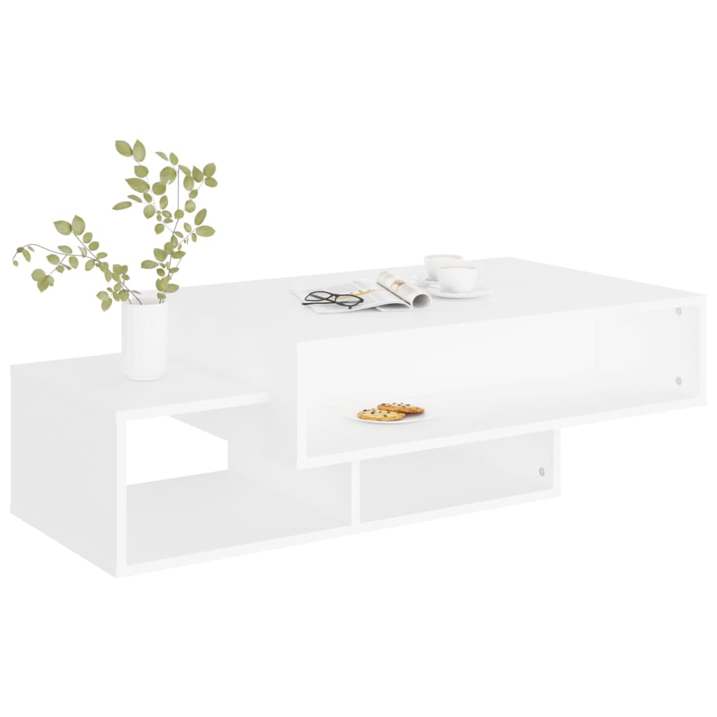 Tavolino Bianco 105x55x32 cm Truciolare