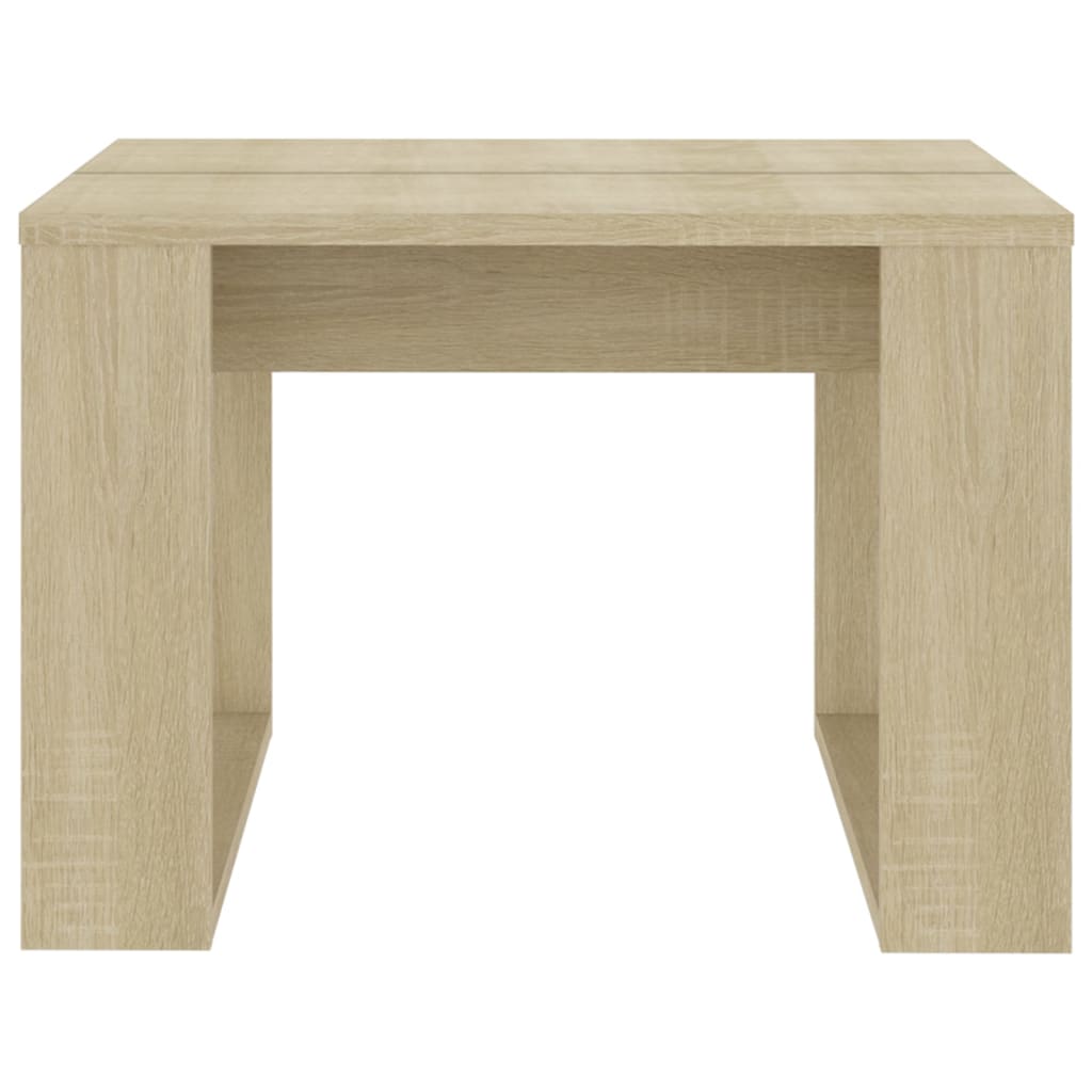 Tavolino rovere Sonoma 50x50x35 cm Truciolare
