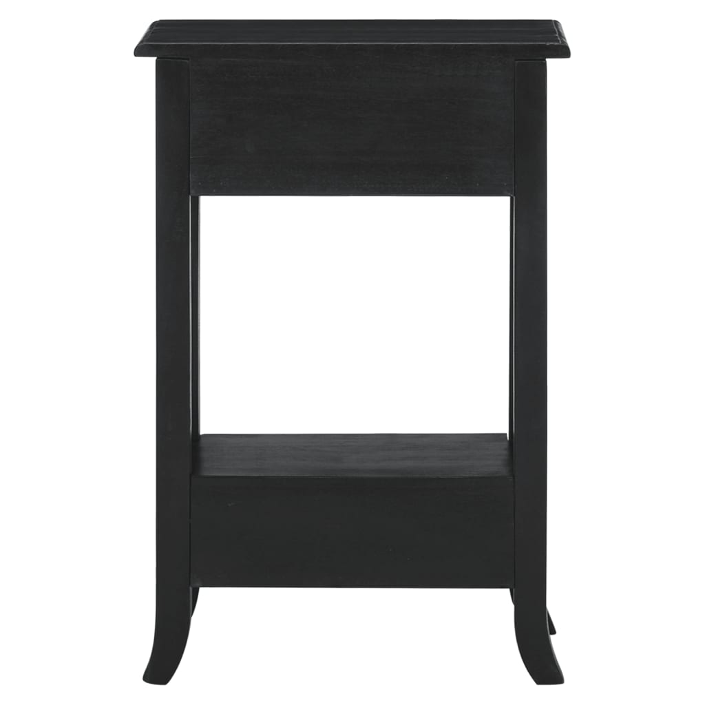 Console table with black drawers 50x30x75cm solid mahogany wood