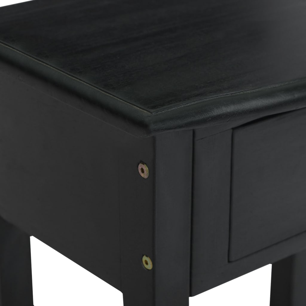 Konsolentisch mit schwarzen Schubladen 50x30x75 cm Festes Mahagoniholz
