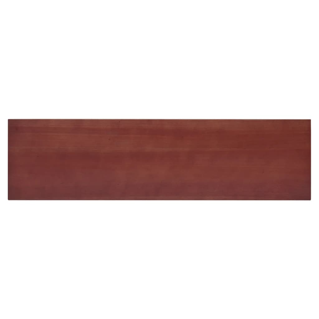 Consolle marrone 110x30x75 cm in legno massello di mogano