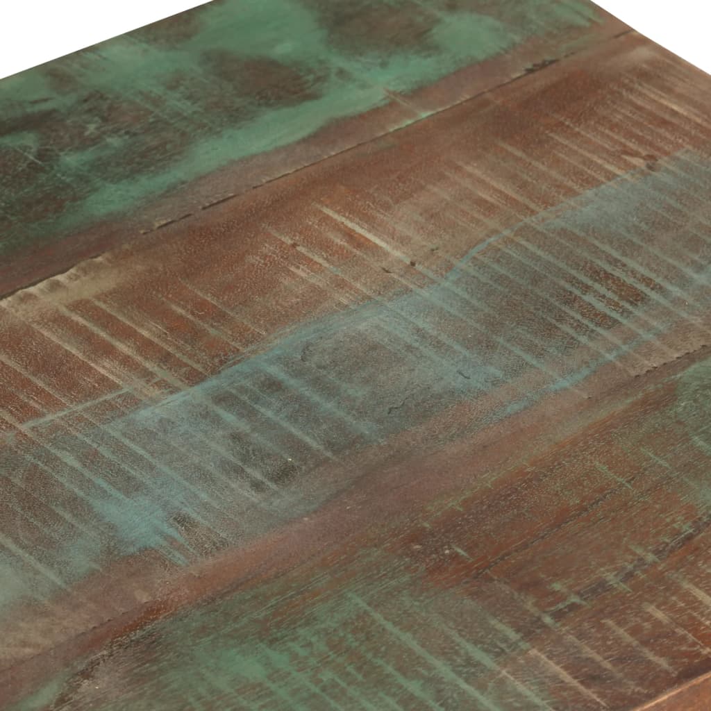 Ernennen Sie den Tisch mit Casters 40x40x42 cm recyceltes Holz