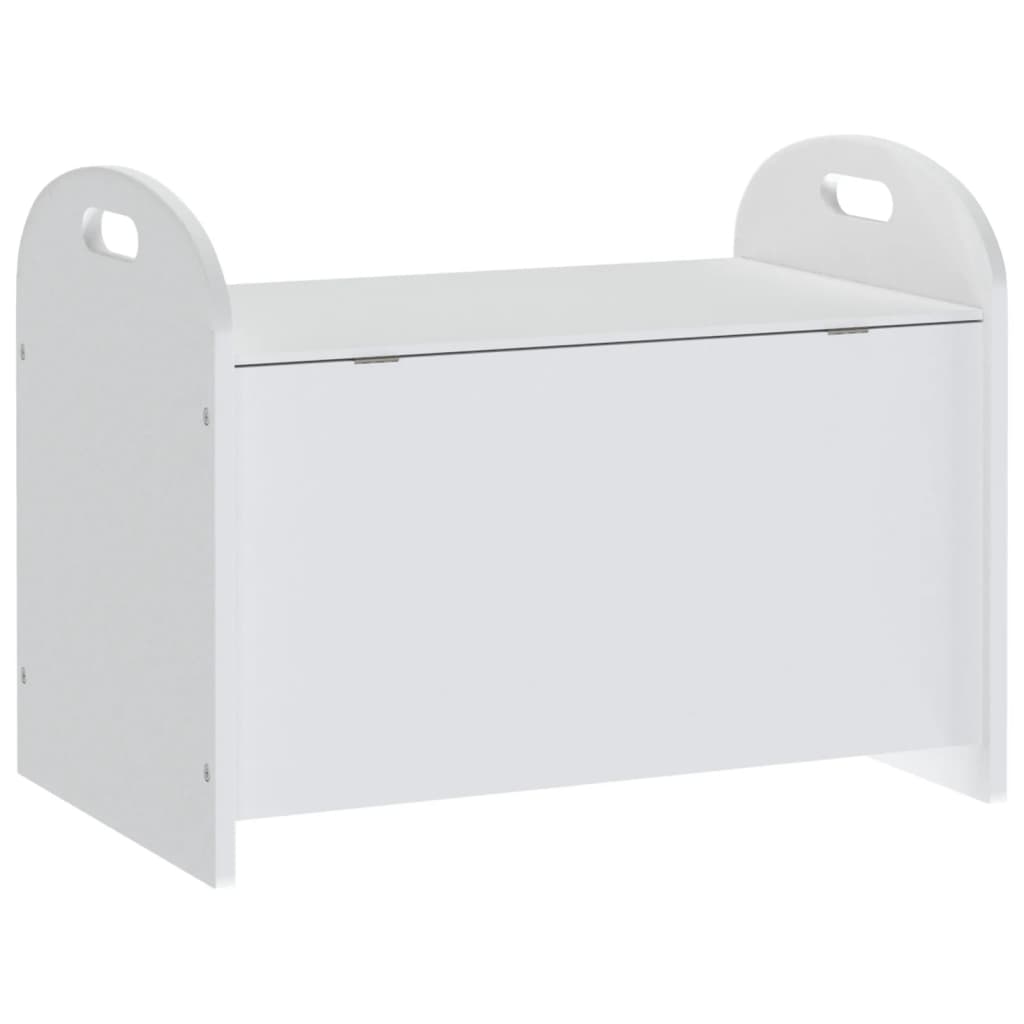 Storage bench for white children 62x40x46.5 cm MDF