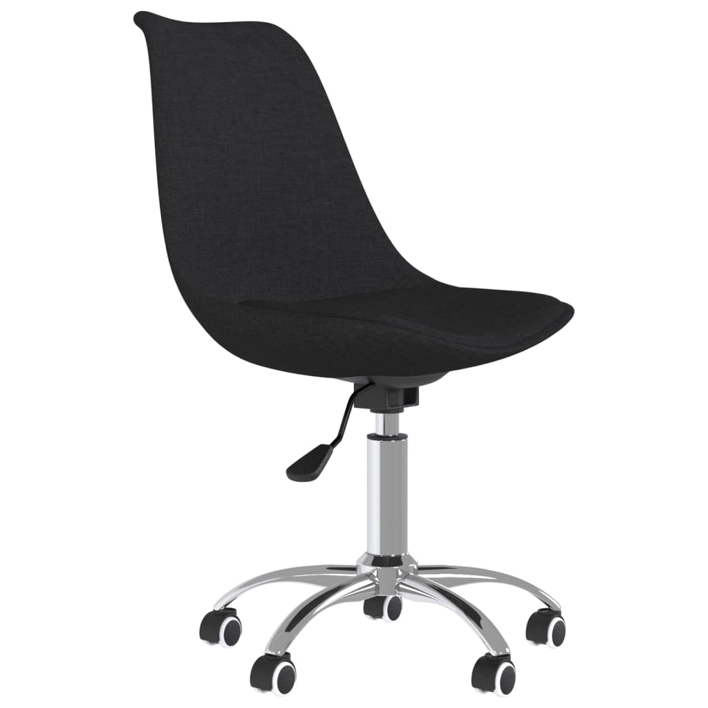 Black office swivel chair fabric
