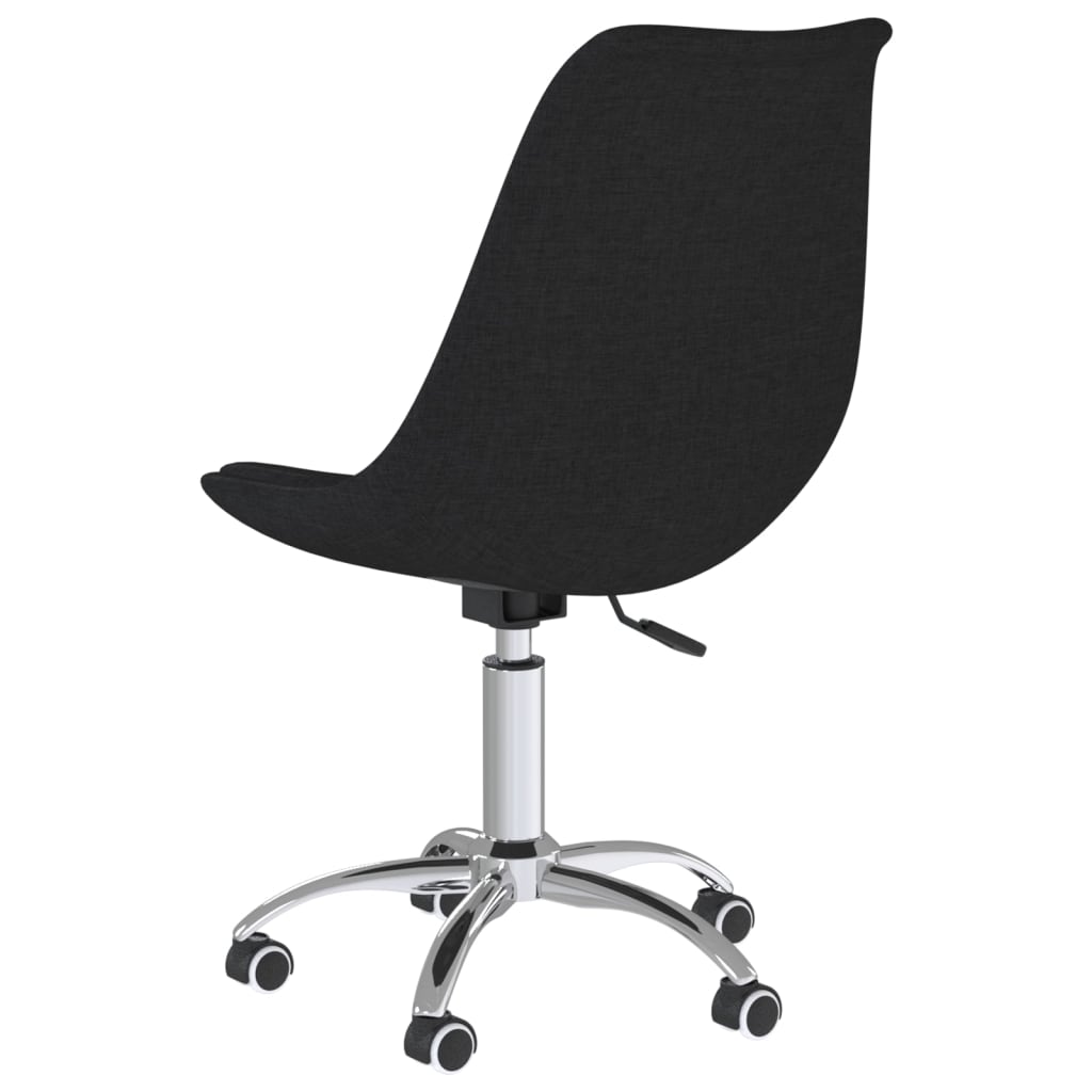Black office swivel chair fabric