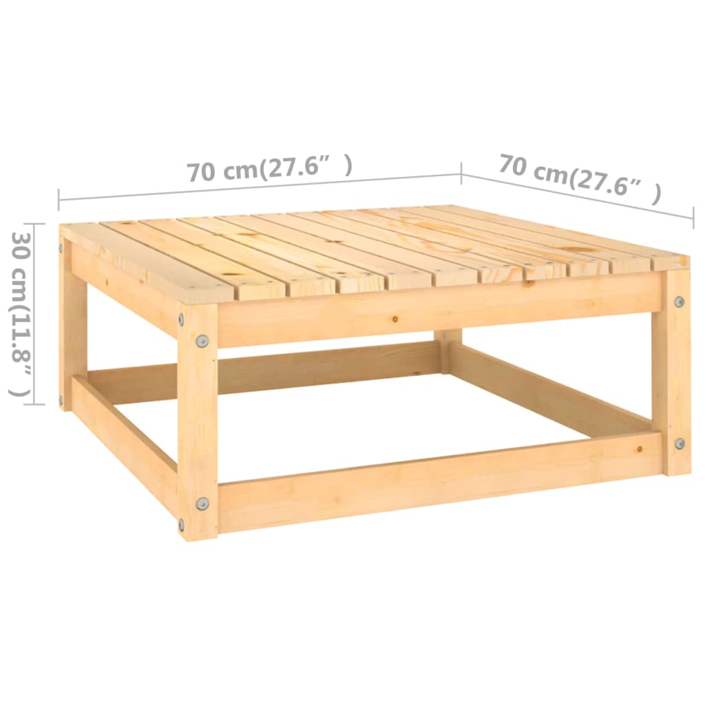 Salon de jardin 13 pcs avec coussins Bois de pin massif