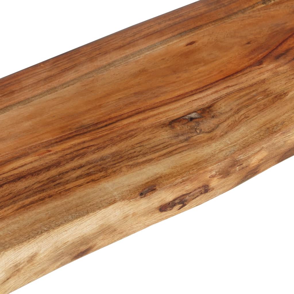 Scaffali da parete 2 pezzi 110x20x18 cm Solid Acacia Wood