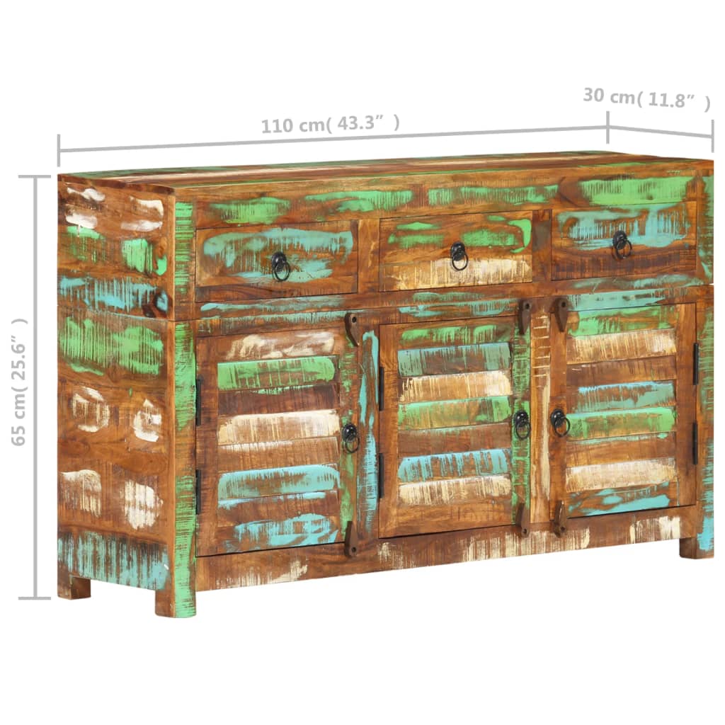 Buffet 110x30x65 cm Solid recovery wood