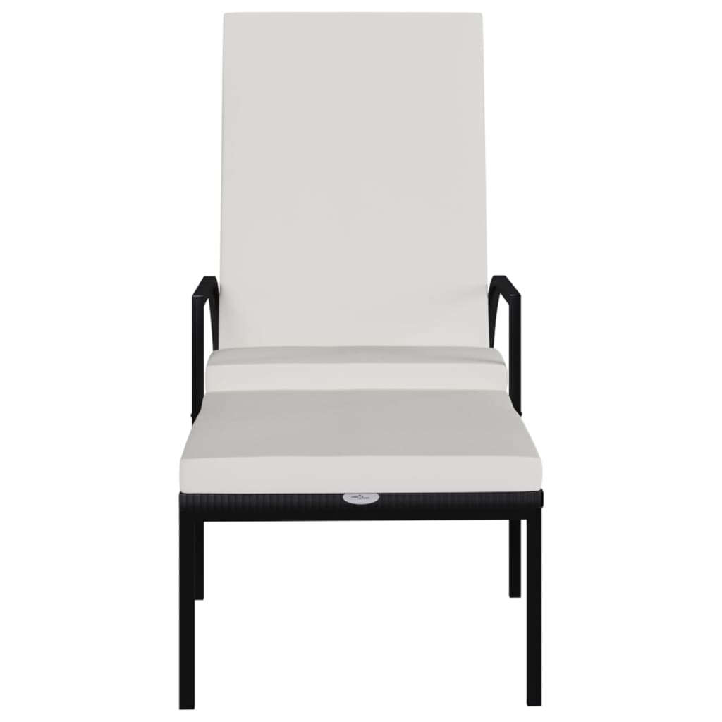 Langer Stuhl mit schwarzer Fremdharzfußstütze