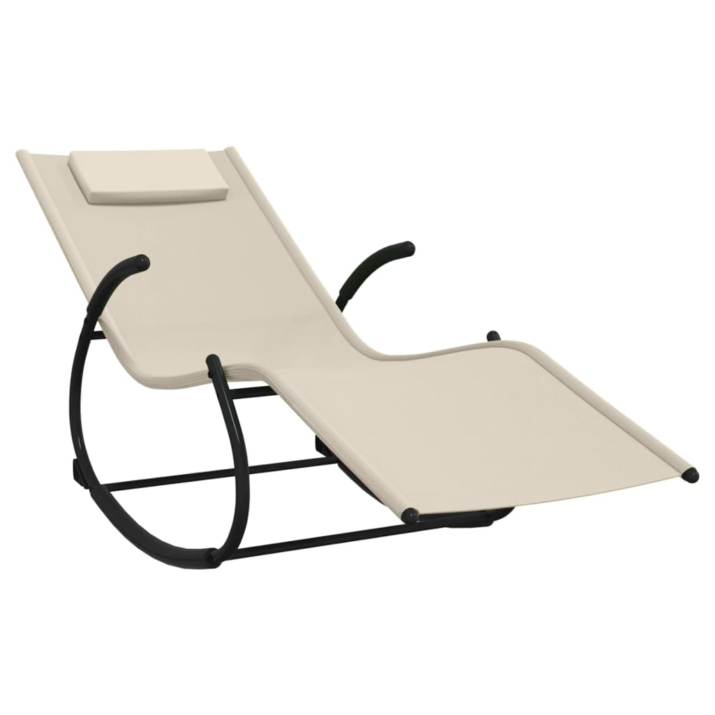 Stahl und Textilene Lounge Lounge Stuhl