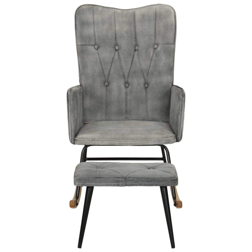 Vintage grau grauer zukünftiger Stuhl Leinwand