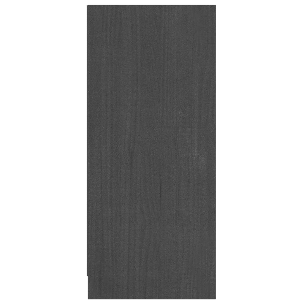 Gray buffet 70x33x76 cm Solid pine wood