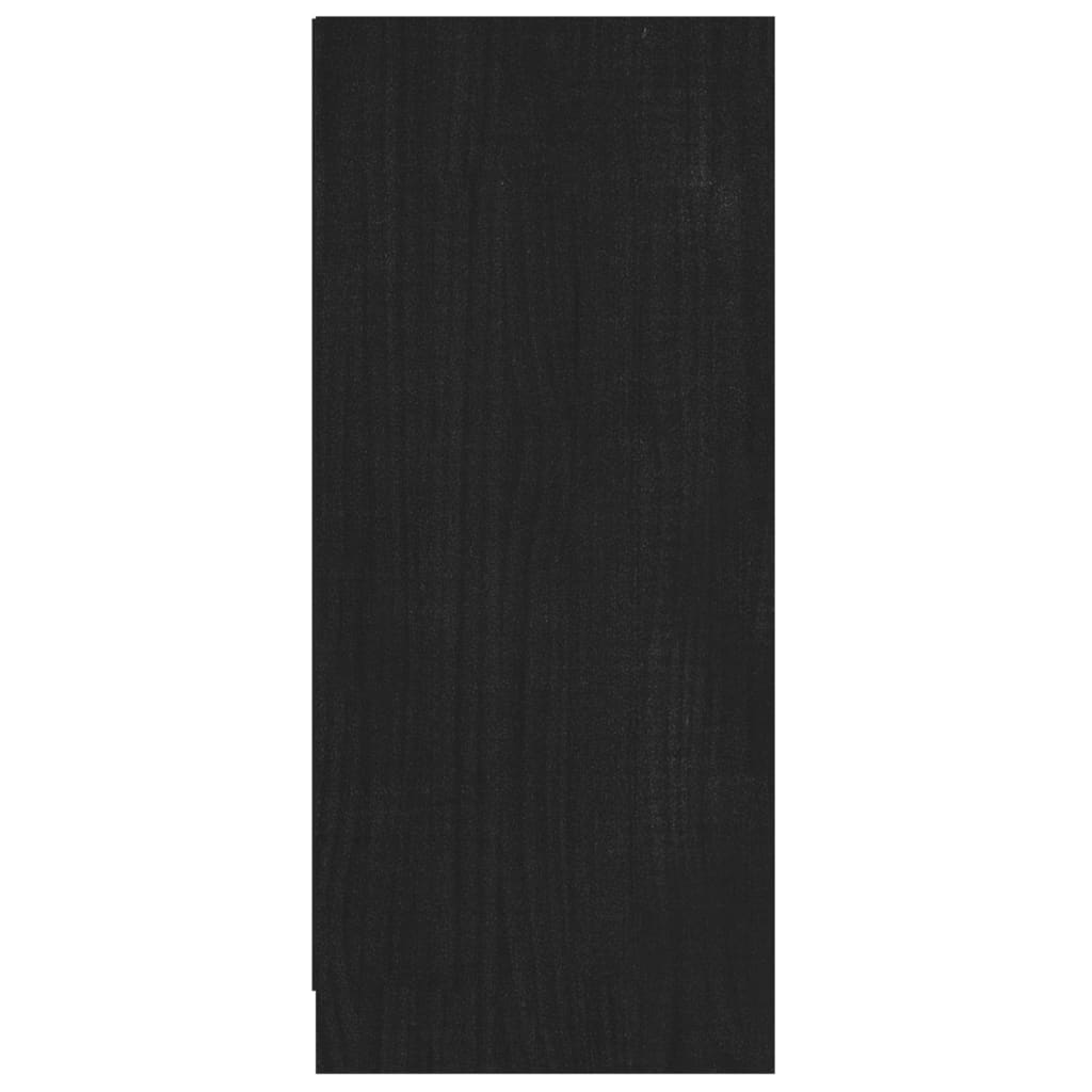 Black buffet 70x33x76 cm Solid pine wood