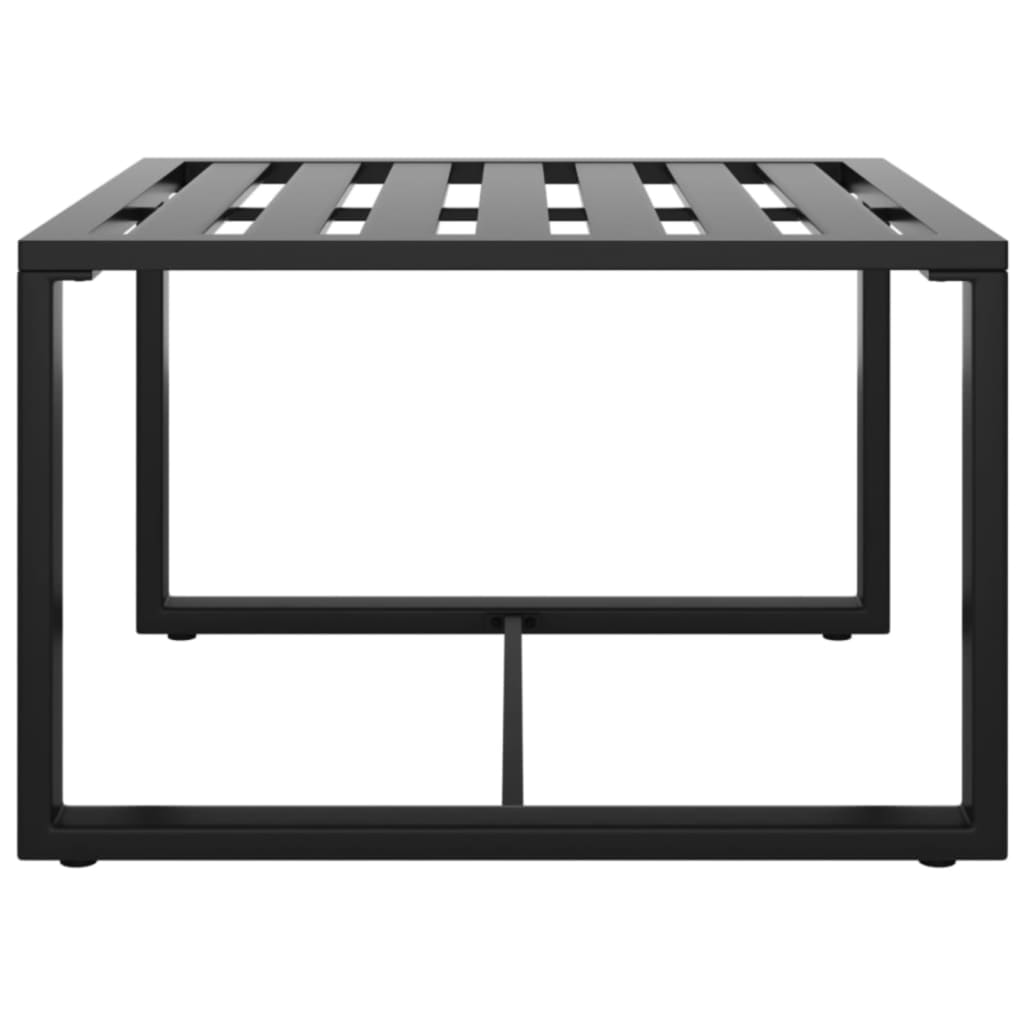 Jeu de canapés de jardin 3 pcs et coussins Aluminium Anthracite