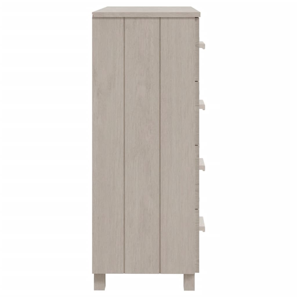 Credenza HAMAR Bianca 79x40x103,5 cm Legno di pino massiccio