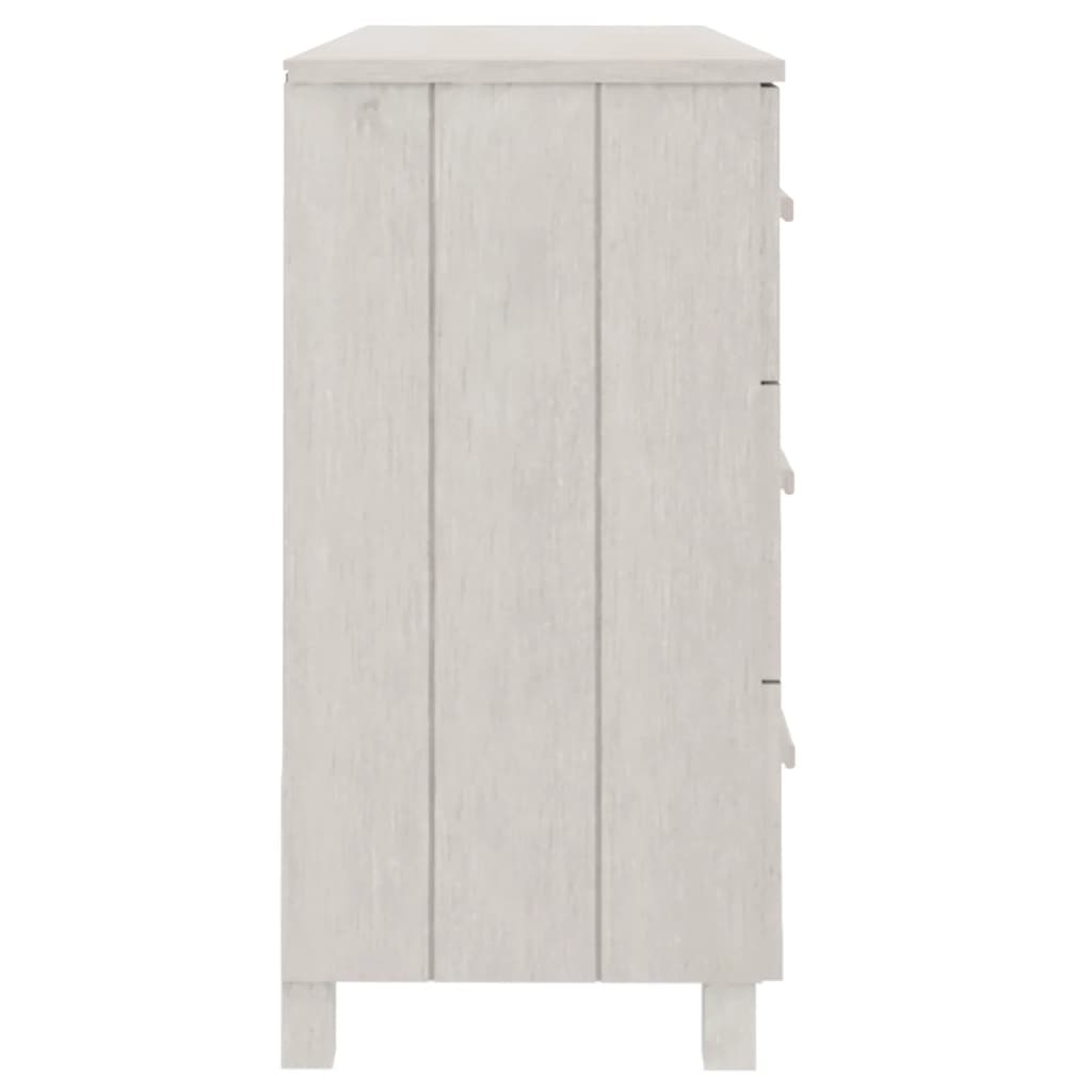 White house buffet 113x40x80 cm solid pine wood