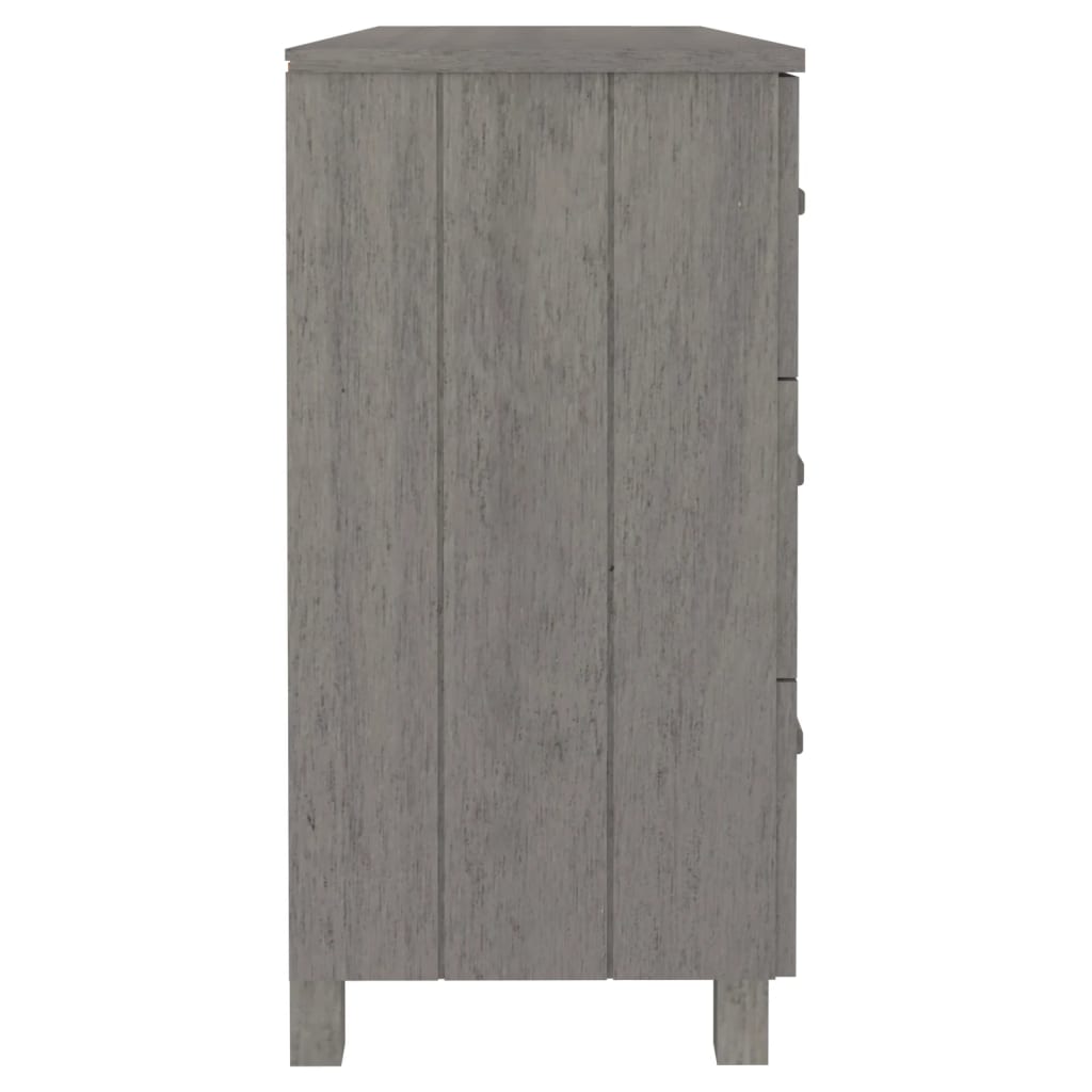 Hamar buffet grigio chiaro 113x40x80 cm in legno di pino solido