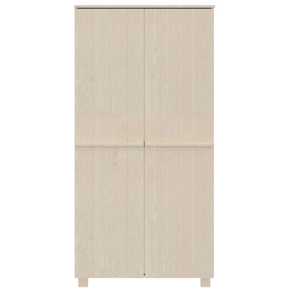 Wardrobe Hamar Marron Miel 89x50x180 cm Solid pine wood