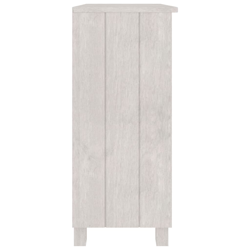 Buffet HAMAR Blanc 85x35x80 cm Bois massif de pin