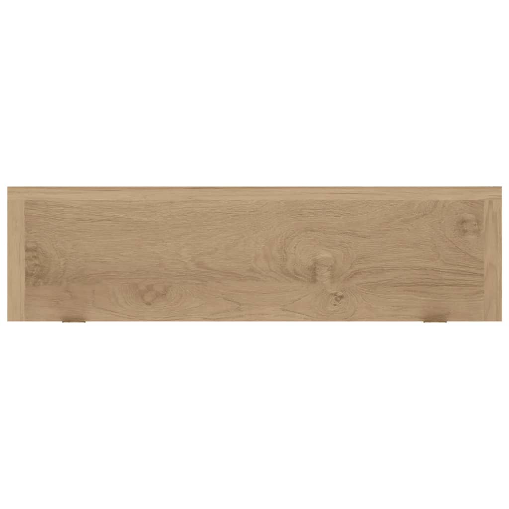 Mensole a muro 2 pz 60x15x6 cm in legno massello di teak