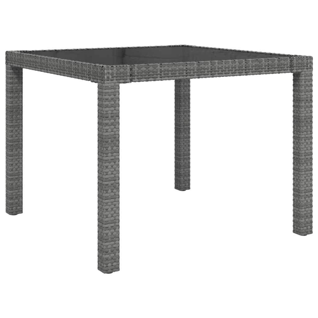 Mobilier à dîner de jardin 5pcs et coussins résine tressée vris