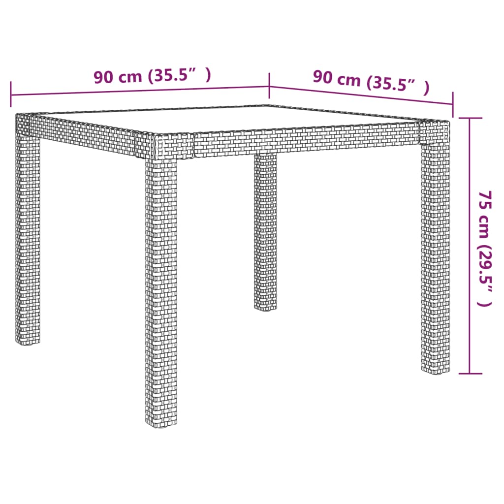 Mobilier à dîner de jardin 5 pcs coussins Résine tressée Beige