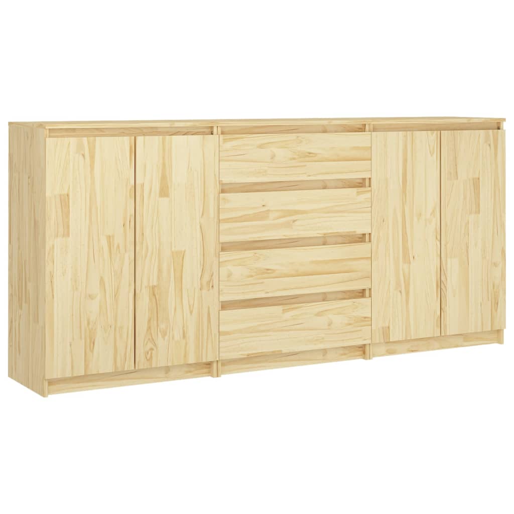 Solid pine wood side cabinets
