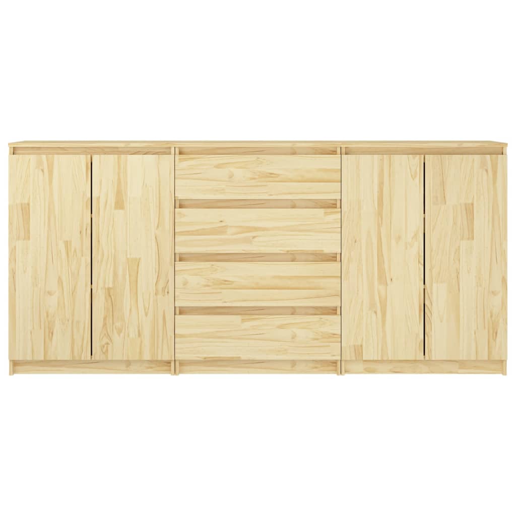 Solid pine wood side cabinets