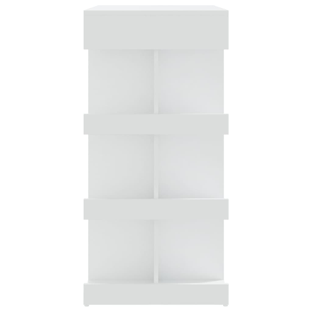 Balketisch weißes Speicherregal 100x50x101.5 cm