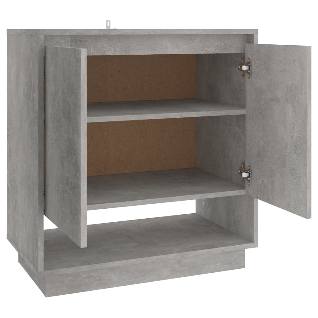 Concrete gray buffet 70x41x75 cm agglomerated