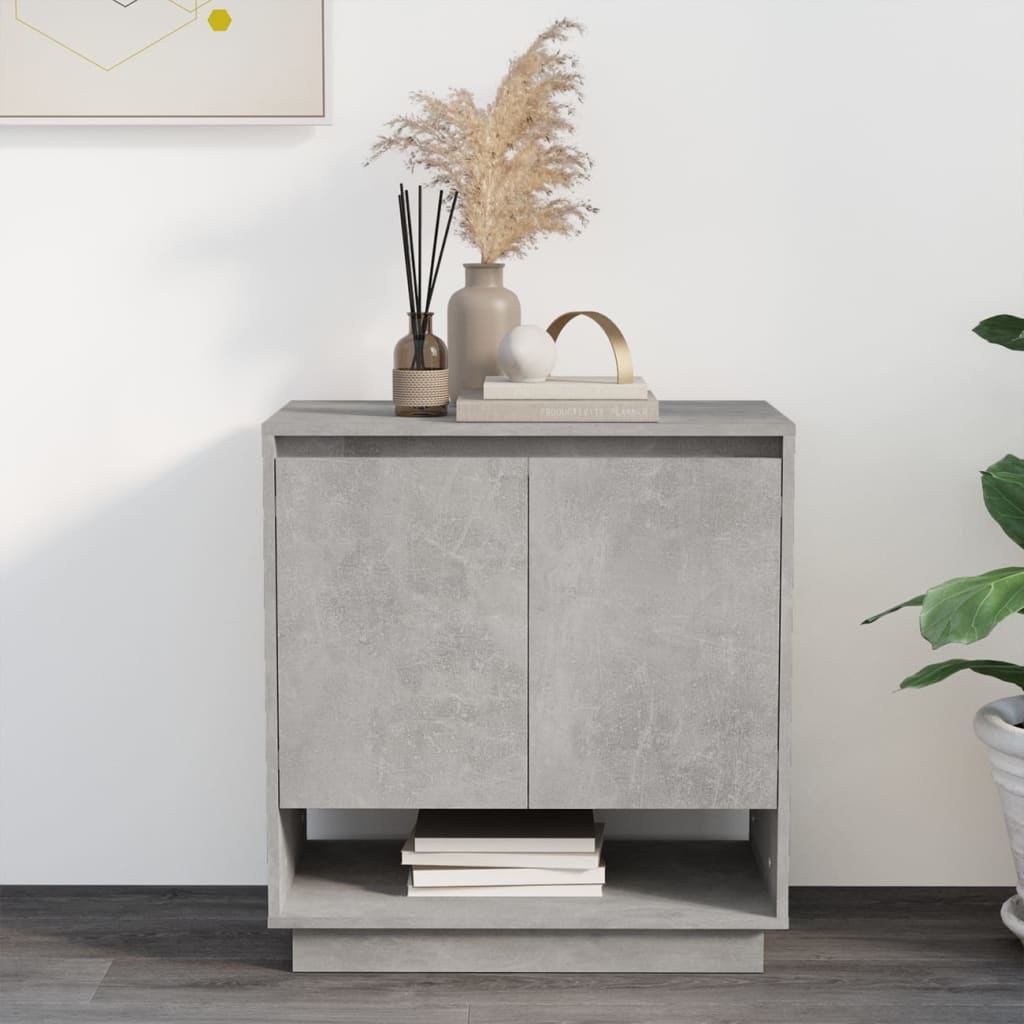 Concrete gray buffet 70x41x75 cm agglomerated