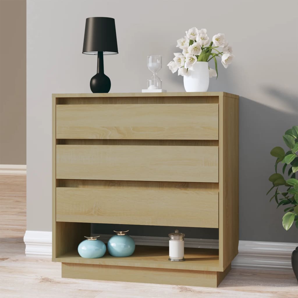 Sonoma Oak Buffet 70x41x75 cm Ingenieurholz Holz