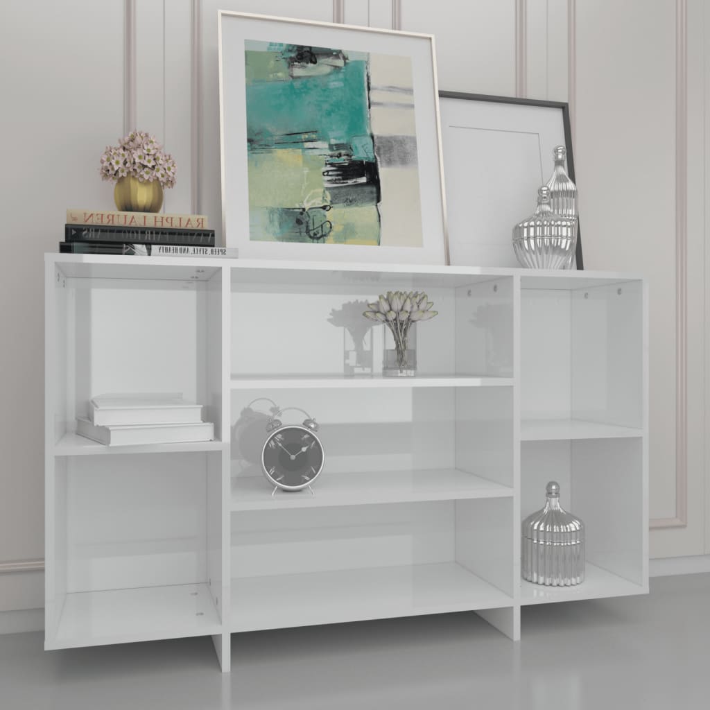 Brilliant White Buffet 120x30x75 cm ingegneristica legna