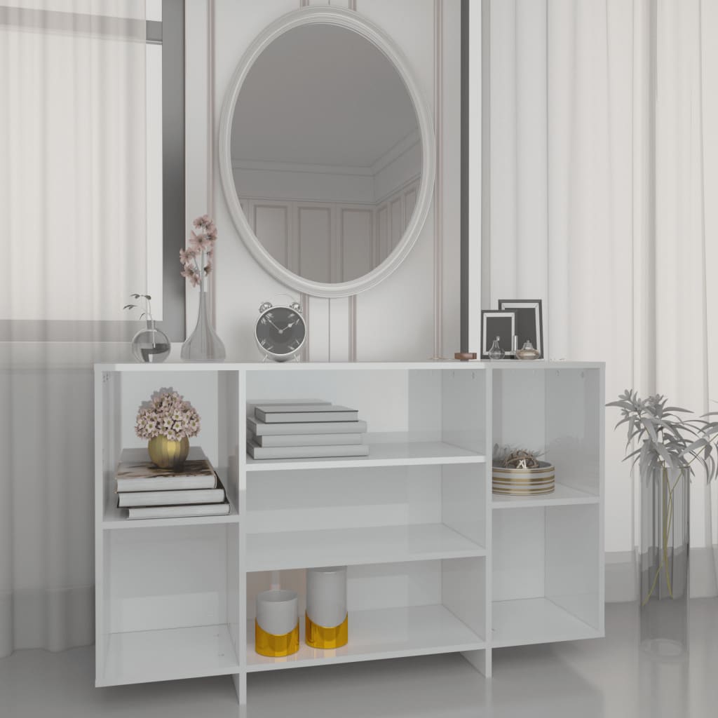 Brilliant White Buffet 120x30x75 cm ingegneristica legna