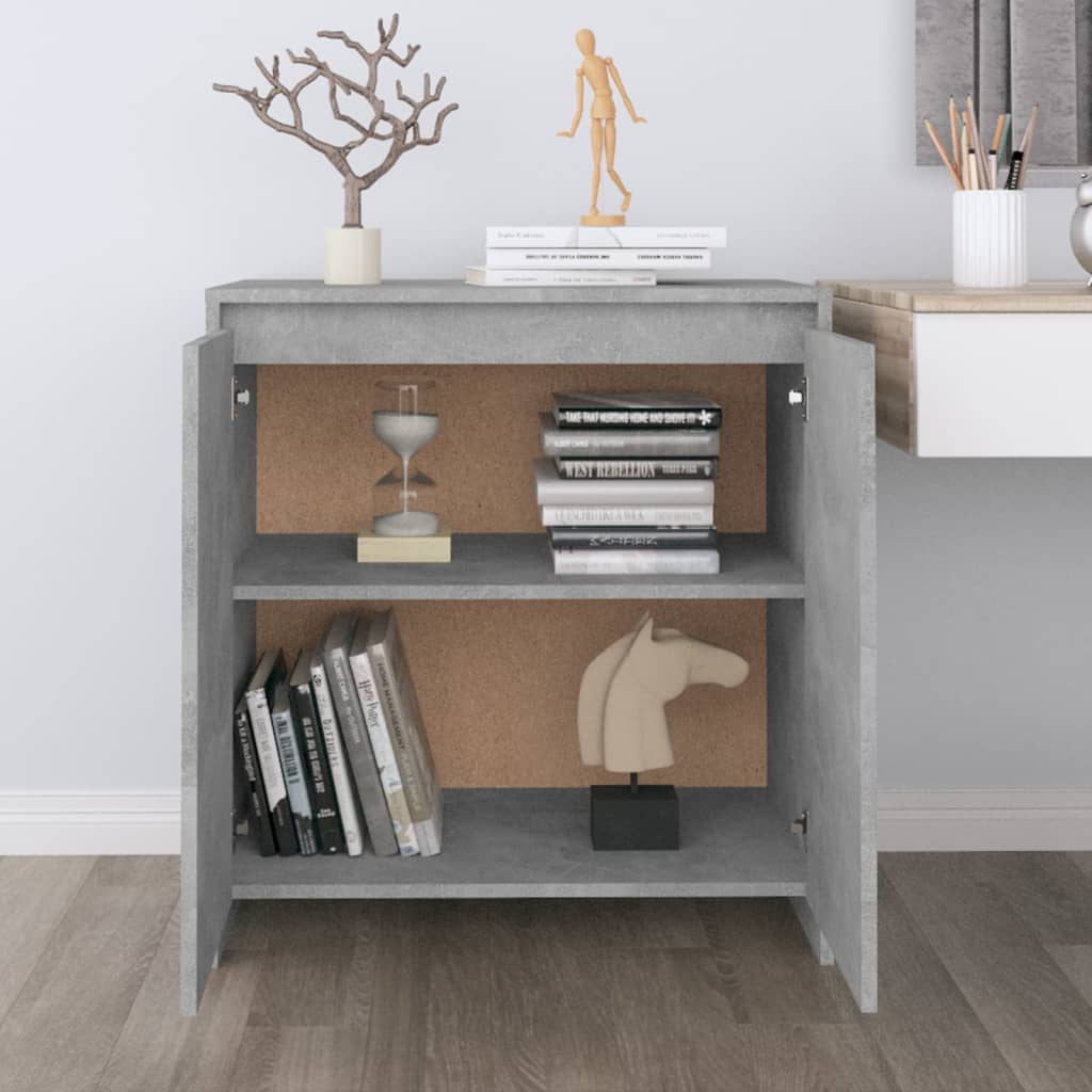 Concrete gray buffet 70x41x75 cm engineering wood