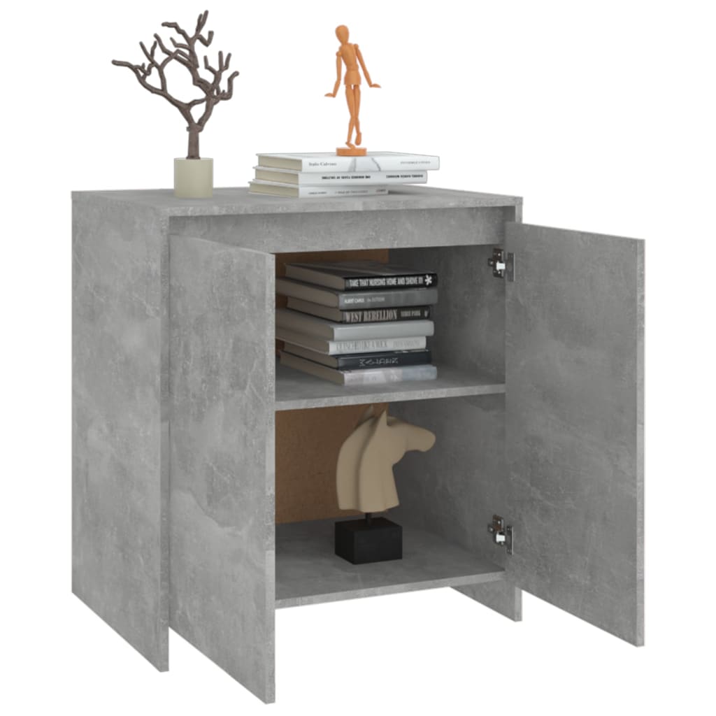 Concrete gray buffet 70x41x75 cm engineering wood